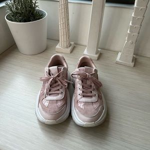 MAJE pink platform sneakers size 38